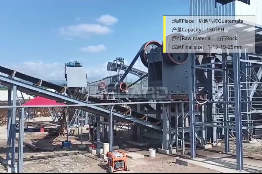 rock crushing production line in Guatemala, cone crusher, Vanguard Machinery