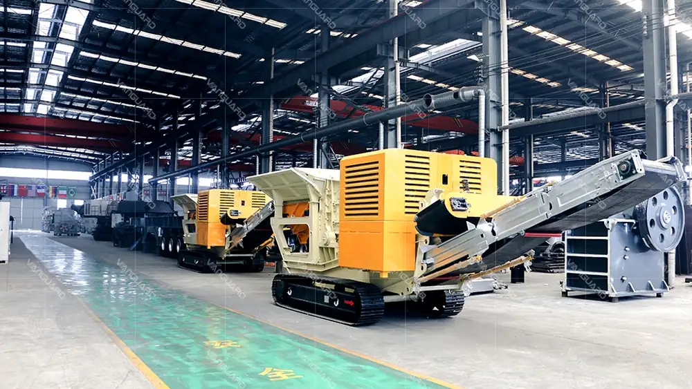 mobile, crushing, plant