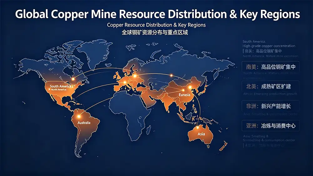 Global copper resources and key regions