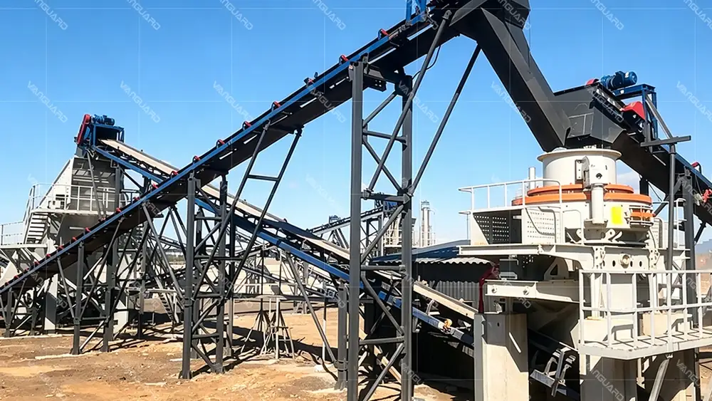 Granite crushing and screening production line