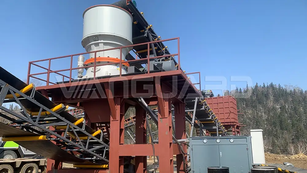 Copper crusher unit and site layout