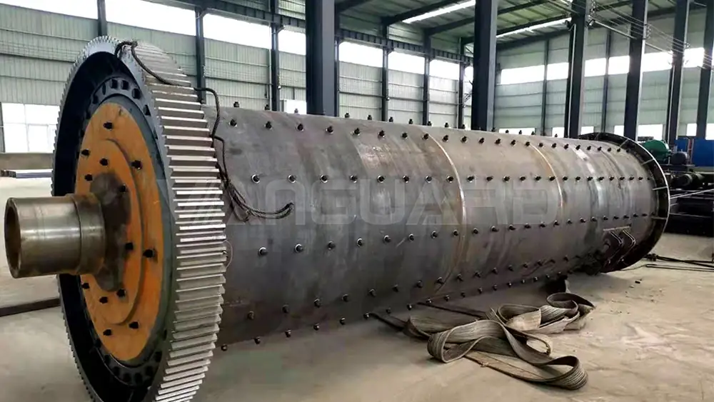 Dry ball mill and auxiliary equipment