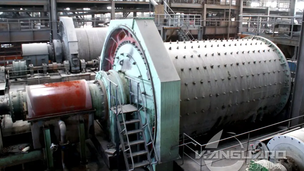 Mineral grinding plant site