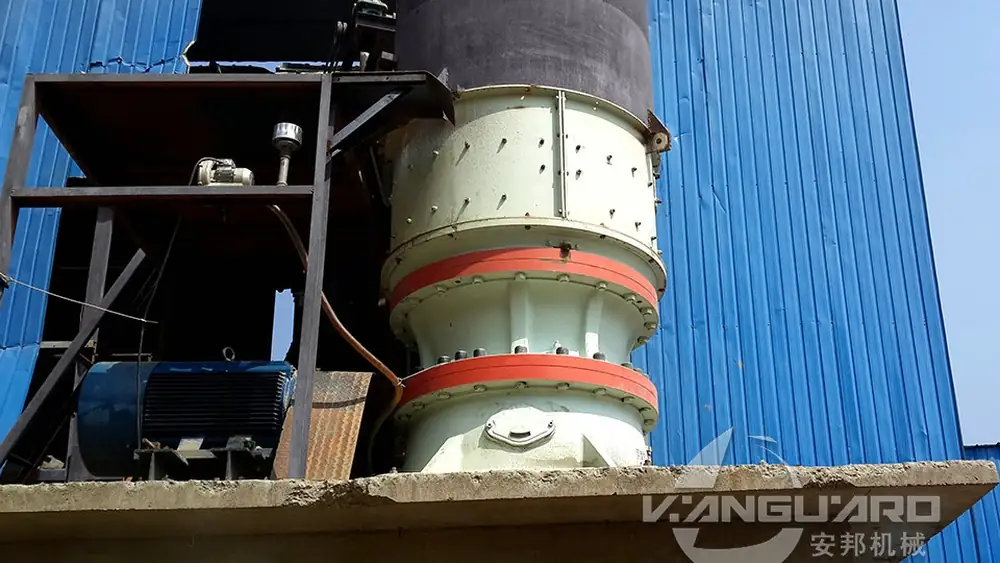 Copper crushing site