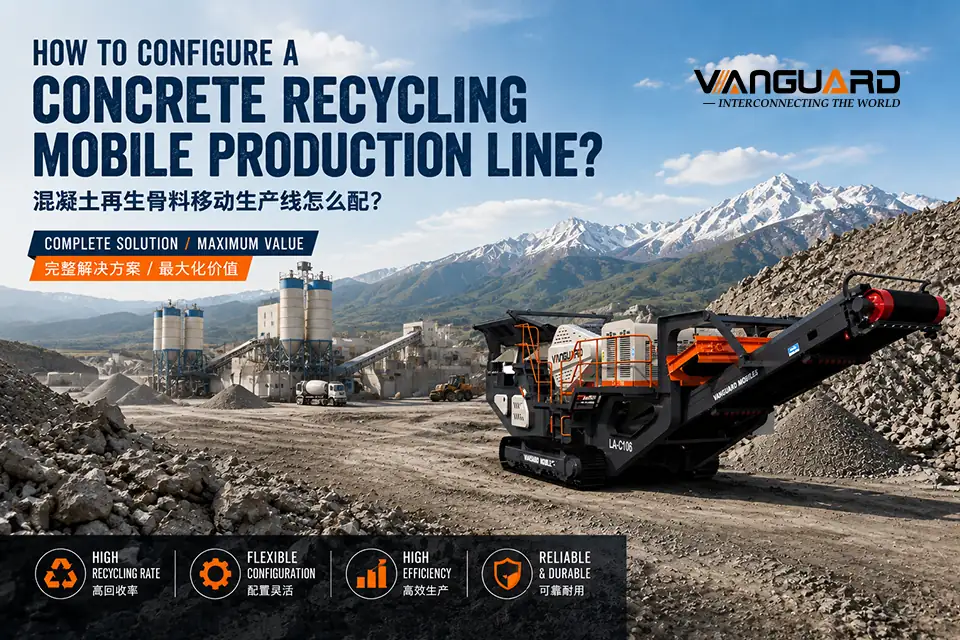 How to Configure a Mobile Concrete Recycling Line: A Selection Guide Driven by Output Gradation and End-Use