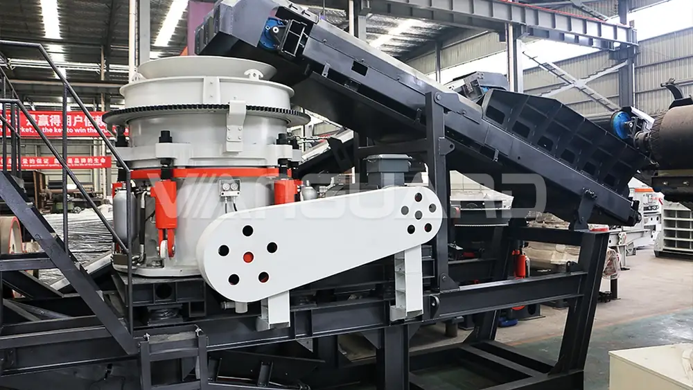 Modular crushing and screening process flow