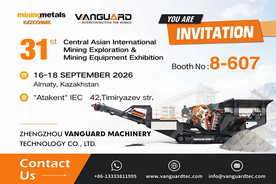 From Zhengzhou to Almaty: Vanguard Machinery to Exhibit at the 31st Kazakhstan KAZCOMAK Central Asia Mining Exhibition