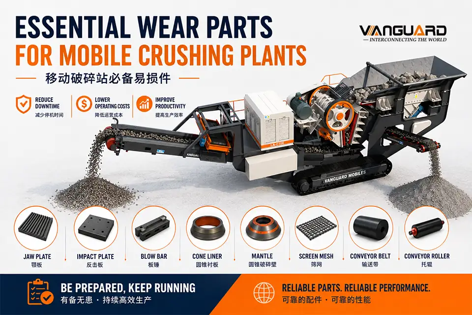 Mobile Crusher Wear Parts: Which Spare Parts Should You Always Keep in Stock?