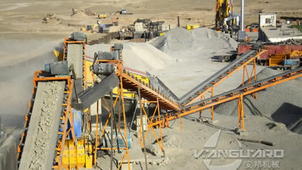 Quarry crushing site in Saudi Arabia